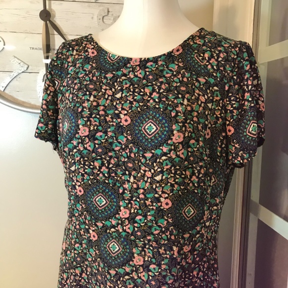 J. Crew scoop neck  floral flutter dress - Picture 4 of 16